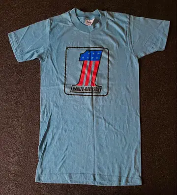 80s HARLEYDAVIDSON No.1Tee S(36-38)