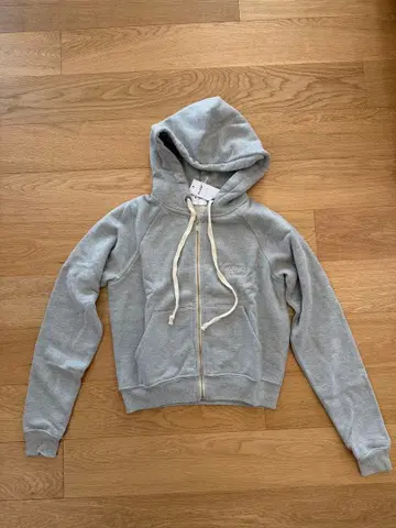 미사용 새상품 RE/DONE 그레이 후드 부착 후드티