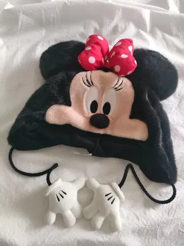미니 마우스 플리스 모자 귀 포함