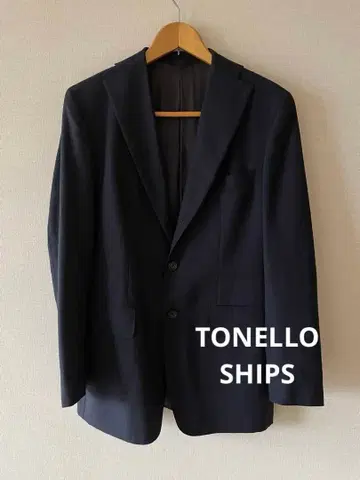 TONELLO 쉽스 테일러드 자켓 48 이탈리아제 네이비