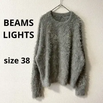 빔즈라이츠 복슬복슬 니트 사이즈 38 그레이 크루넥