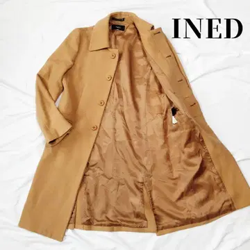 INED 이네드 캐시미어 100% 베이지 롱 코트