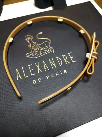 ALEXANDRE DE PARIS 리본 헤어밴드