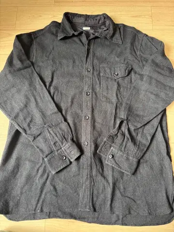 a.presse 네이비 플란넬 긴팔 셔츠