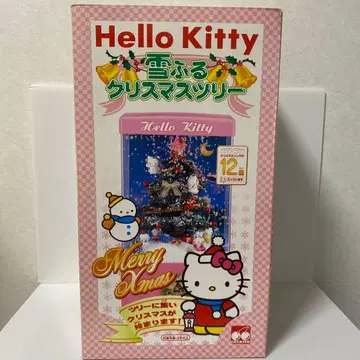 [ 레어템 ] 헬로키티 눈 내리는 크리스마스 트리 작동 확인 완료
