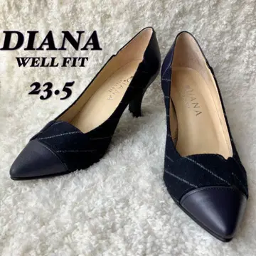 미사용 새상품 DIANA 다이애나 하이힐 펌프스 네이비 23.5