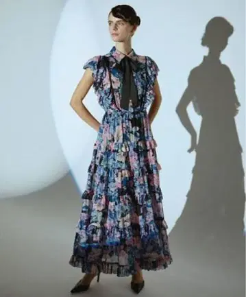 Sov. 쉬폰 티어드 롱 원피스 2025SS