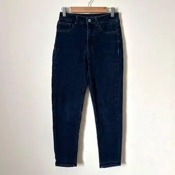 글로벌 워크 스키니 데님 팬츠 면 혼방 M 허리밴딩 하의 G