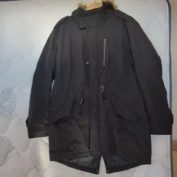 블랙 XL 모즈 코트