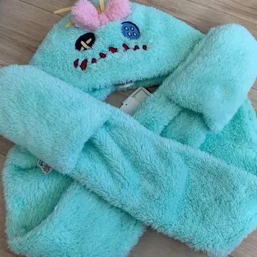 디즈니 스티치 스크램프 머플러 팬캡 아베일