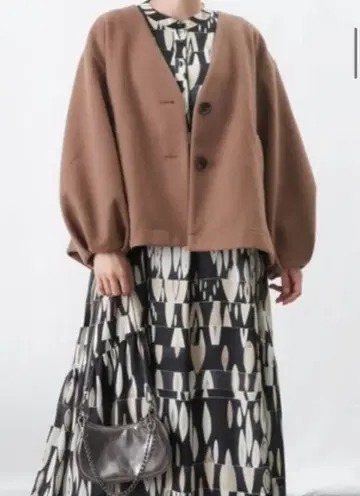 LUCA/LADY LUCK LU CA 브라운 노카라 자켓