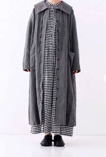 네스트로브 울 린넨 원피스 코트