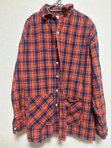 FR(13)NDS 빨간색 체크 플란넬 셔츠