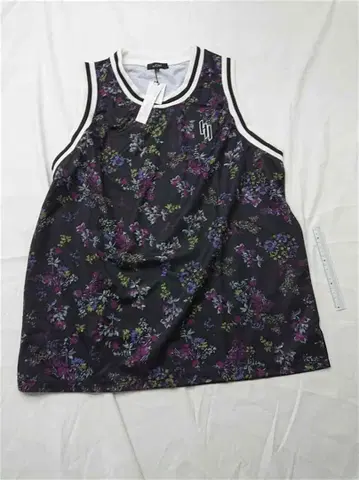 레이 730 RE730 꽃무늬 탱크탑 XL 블랙 계열 남성용