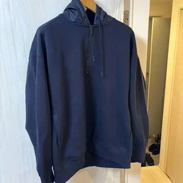 +J 다크 네이비 XL 후드티 프론트 지퍼