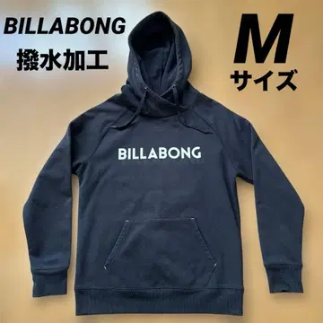 BILLABONG 블랙 발수 가공 후드 부착 후드티 스키 스노우보드 의류