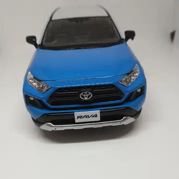 도요타 RAV4 미니카 파랑/화이트 1/30 중고