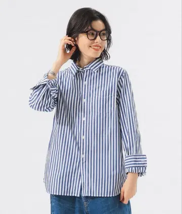 빔스 보이 BEAMS BOY 런던 스트라이프 버튼 다운 셔츠