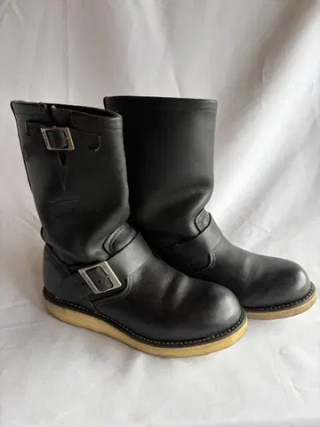 기간 한정 판매 할인 상담 가능 Red wing 블랙 가죽 엔지니어 부츠