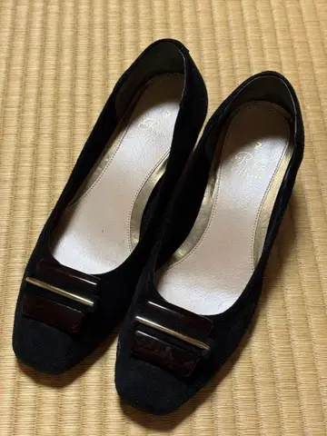 [ 새상품급 ] Riz raffinee 블랙스 에이드 펌프스 23cm