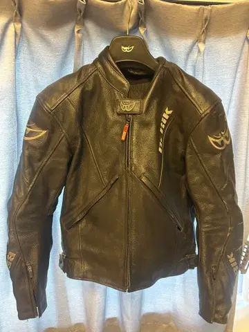 VISION OF THE FUTURE 블랙 가죽 자켓 XLW