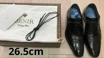 BENIR 블랙 가죽 웨딩 신발