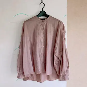 mizuiroind 백 개더 와이드 셔츠