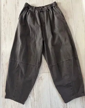 studio clip 배럴 데님 팬츠 브라운