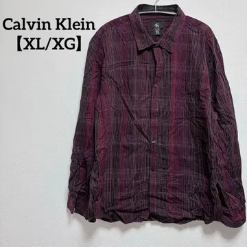 CK 캘빈클라인 [ XL/XG ] 긴팔 셔츠 체크 셔츠 오샤레