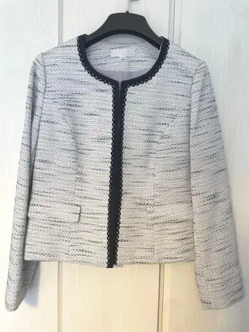 [ 새상품급 ] 화이트 트위드 자켓 [ 13호 ]