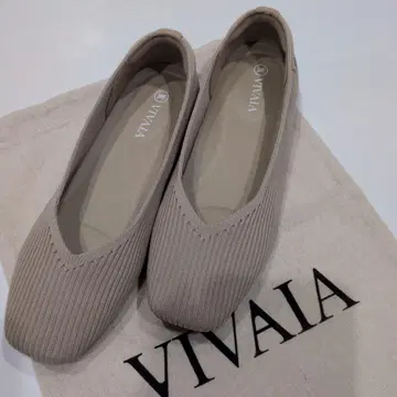 VIVAIA 베이지 플랫슈즈