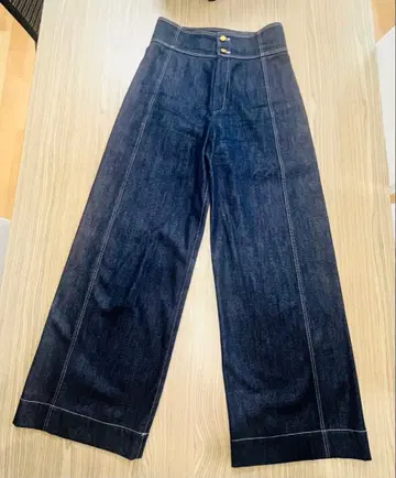 ANAYI 다크 데님 팬츠