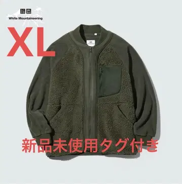 UNIQLO 화이트 마운티니어링 플리스 오버 사이즈 자켓