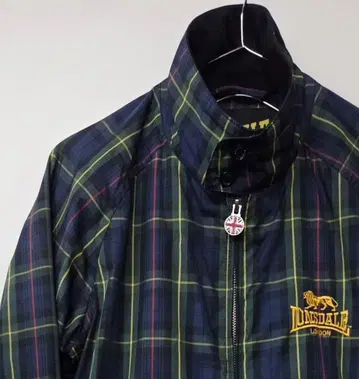 LONSDALE 론즈데일 체크 해링턴 자켓 블루종 M
