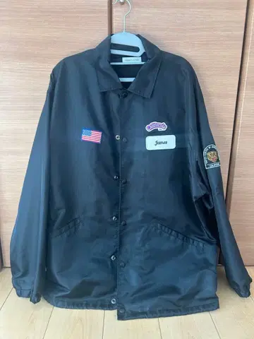 나일론 자켓 블랙 캘리포니아 패치 포함