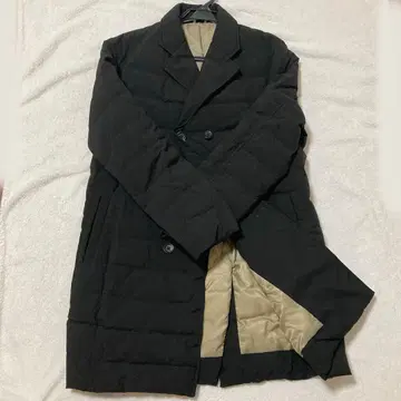 LUSSOBIANCO 루쏘비앙코 다운 롱 코트 블랙 M 사이즈