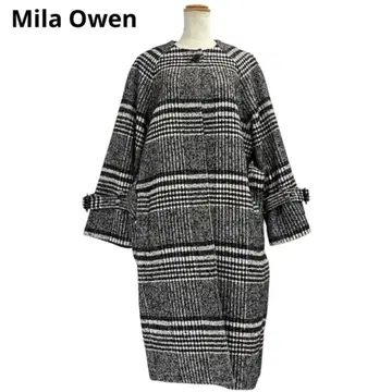 Mila Owen 노카라 울 코트 S 블랙 b5i007