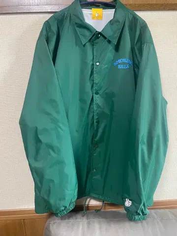그린 나일론 자켓 SMOKING KILLS
