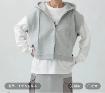 새상품 택 포함 렙심 퍼프 에어 WZIP 베스트 그레이