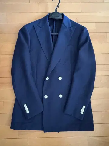 LARDINI 네이비 더블 브레스트 자켓 48