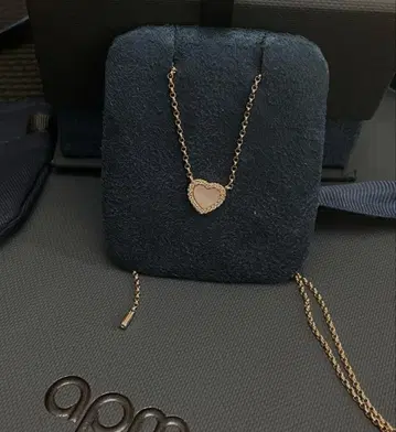 하트 롱 목걸이 apm monaco 핑크