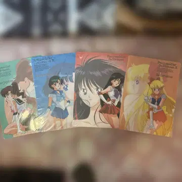 세일러문 R 당시 물건 책받침 미개봉 새상품 4장 세트