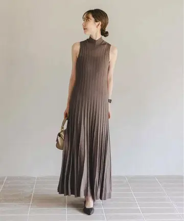 NOBLE / 노블 시어 와이드 리브 니트 원피스