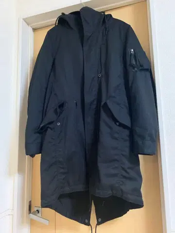 AMERICAN RAGCIE 플리스 라이닝 블랙 모즈 코트