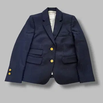 브룩스브라더스 블랙 플리스 테일러드 자켓 네이비 골드 버튼