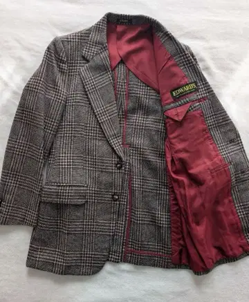 EDWARDS 테일러드 자켓 그레이 보르도