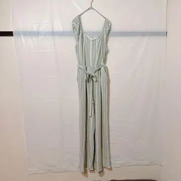 새상품급 NOB0 라이트 그린 스트라이프 올인원 [ L ] 포켓