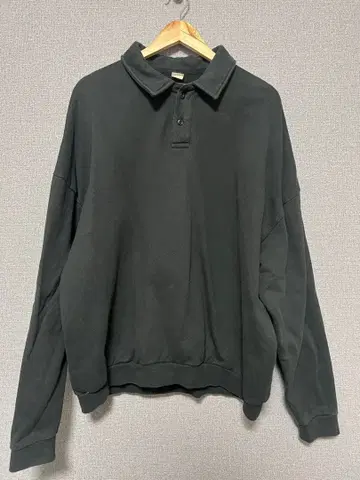 SCREEN STARS 블랙 피케 셔츠 L 사이즈