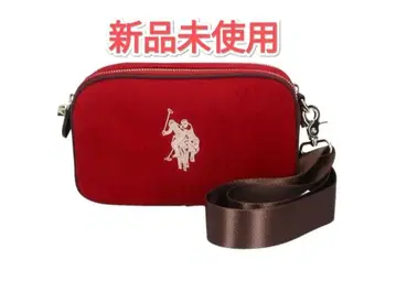 [ 새상품 ] U.S. POLO ASSN 코듀로이 바이컬러 미니 숄더백