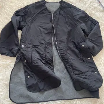 Wrapin nine9 완판템 블랙 사이드 슬릿 오버 사이즈 코트 자켓